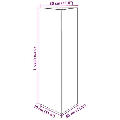 Vrtna sadilica antracit trokutasta 30x26x75 cm čelična - Čelik/antracit 30 x 26 x 75 cm 1 Cijena