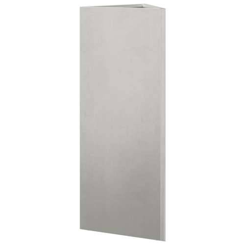 Vrtna sadilica trokutasta 30x26x75 cm od nehrđajućeg čelika - Nehrđajući čelik / svjetlosiva 30 x 26 x 75 cm 1 Cijena