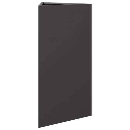 Vrtne sadilice 2 kom crna trokutasta 40x34,5x70 cm čelične - Čelik/crna 40 x 34.5 x 70 cm 2 Cijena
