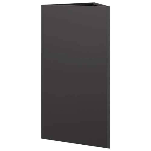 Vrtne sadilice 2 kom crna trokutasta 40x34,5x70 cm čelične - Čelik/crna 40 x 34.5 x 70 cm 2 Cijena