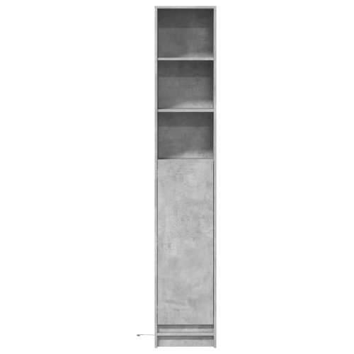 Komoda s LED svjetlima siva boja betona 36x32,5x200 cm drvena - Beton siva 1 36 cm Cijena