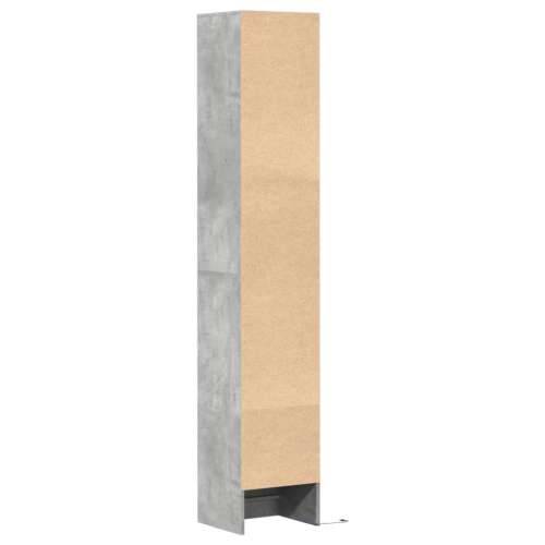 Komoda s LED svjetlima siva boja betona 36x32,5x200 cm drvena - Beton siva 1 36 cm Cijena