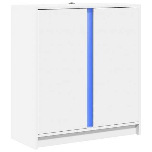 Komoda s LED svjetlima bijela 77x34x85 cm konstruirano drvo - Bijela 1 Cijena