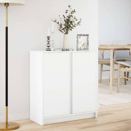 Komoda s LED svjetlima bijela 77x34x85 cm konstruirano drvo - Bijela 1 Cijena