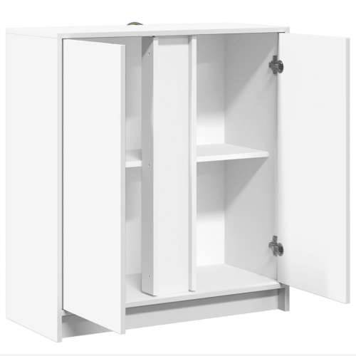 Komoda s LED svjetlima bijela 77x34x85 cm konstruirano drvo - Bijela 1 Cijena