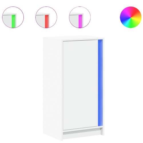 Komoda s LED svjetlima bijela 42,5x34x85 cm konstruirano drvo - Bijela 1 Cijena