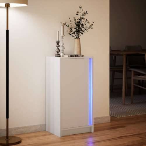 Komoda s LED svjetlima bijela 42,5x34x85 cm konstruirano drvo - Bijela 1 Cijena