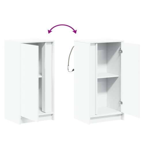 Komoda s LED svjetlima bijela 42,5x34x85 cm konstruirano drvo - Bijela 1 Cijena