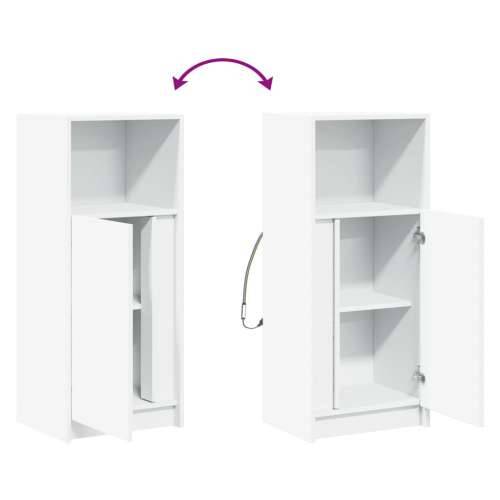 Komoda s LED svjetlima bijela 42,5x34x100 cm konstruirano drvo - Bijela 1 42.5 cm Cijena