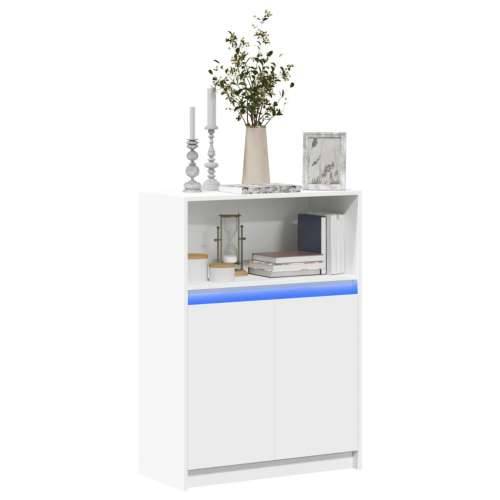 Komoda s LED svjetlima bijela 72x34x100 cm konstruirano drvo - Bijela 1 72 cm Cijena