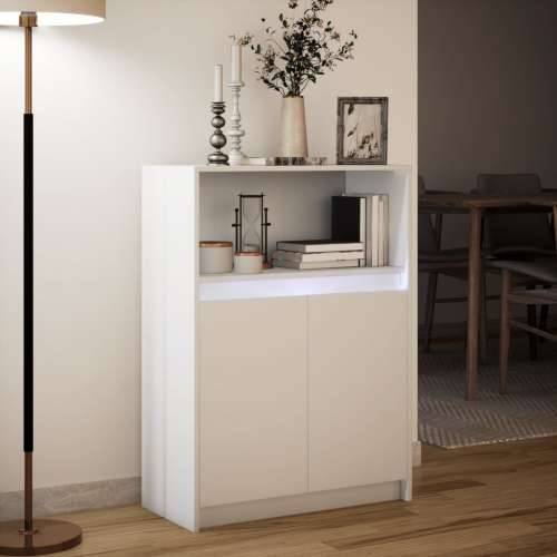 Komoda s LED svjetlima bijela 72x34x100 cm konstruirano drvo - Bijela 1 72 cm Cijena
