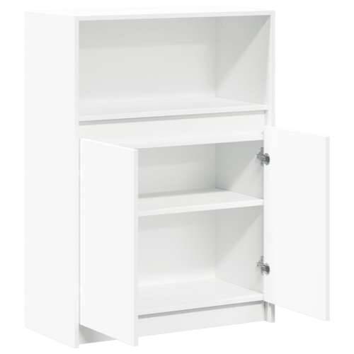 Komoda s LED svjetlima bijela 72x34x100 cm konstruirano drvo - Bijela 1 72 cm Cijena