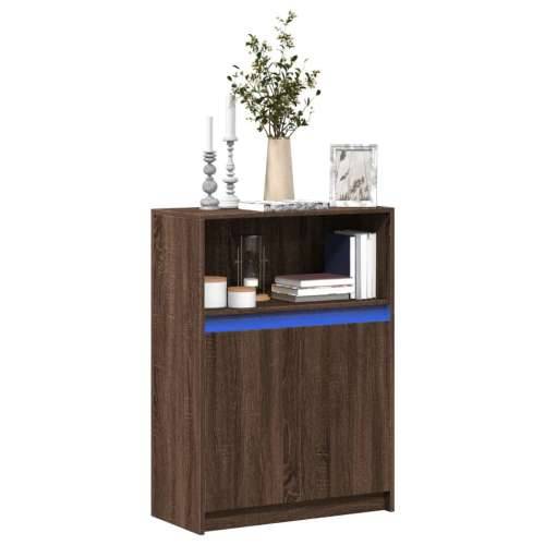 Komoda s LED svjetlima boja hrasta 72x34x100 cm drvena - Smeđi hrast 1 72 cm Cijena
