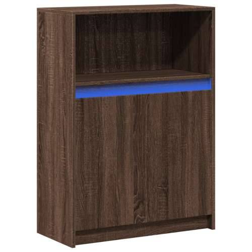 Komoda s LED svjetlima boja hrasta 72x34x100 cm drvena - Smeđi hrast 1 72 cm Cijena