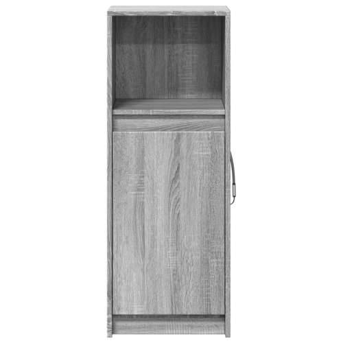 Komoda s LED svjetlima boja hrasta sonome 38x34x100 cm drvena - Sivi hrast sonoma 1 38 cm Cijena