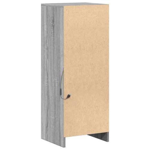 Komoda s LED svjetlima boja hrasta sonome 38x34x100 cm drvena - Sivi hrast sonoma 1 38 cm Cijena