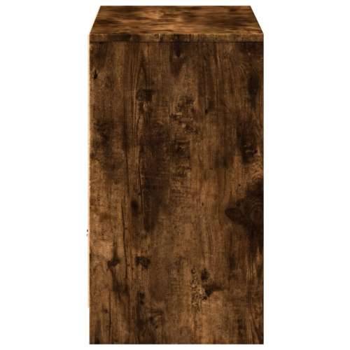 TV ormarić s LED svjetlima boja hrasta 91x34x61 cm drveni - Dimljeni hrast 1 Cijena