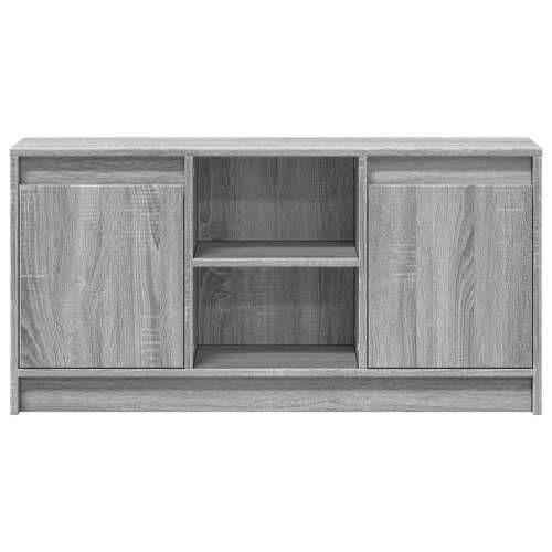 TV ormarić s LED svjetlima boja hrasta 100x34x50 cm drveni - Sivi hrast sonoma 1 100 cm Cijena