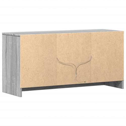 TV ormarić s LED svjetlima boja hrasta 100x34x50 cm drveni - Sivi hrast sonoma 1 100 cm Cijena