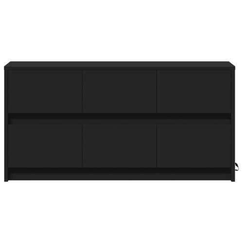 TV ormarić s LED svjetlima crni 100x34x50 cm konstruirano drvo - Crna 1 100 cm Cijena