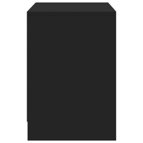 TV ormarić s LED svjetlima crni 100x34x50 cm konstruirano drvo - Crna 1 100 cm Cijena
