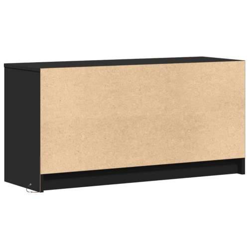 TV ormarić s LED svjetlima crni 100x34x50 cm konstruirano drvo - Crna 1 100 cm Cijena