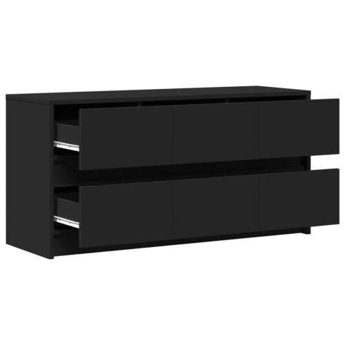 TV ormarić s LED svjetlima crni 100x34x50 cm konstruirano drvo - Crna 1 100 cm Cijena