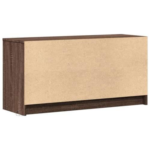TV ormarić s LED svjetlima boja hrasta 100x34x50 cm drveni - Smeđi hrast 1 100 cm Cijena