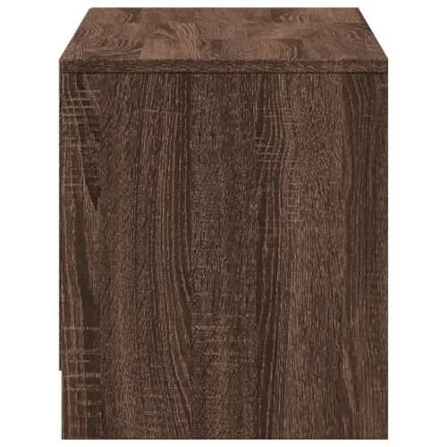 TV ormarić s LED svjetlima boja hrasta 97x34x40 cm drveni - Smeđi hrast 1 97 cm Cijena