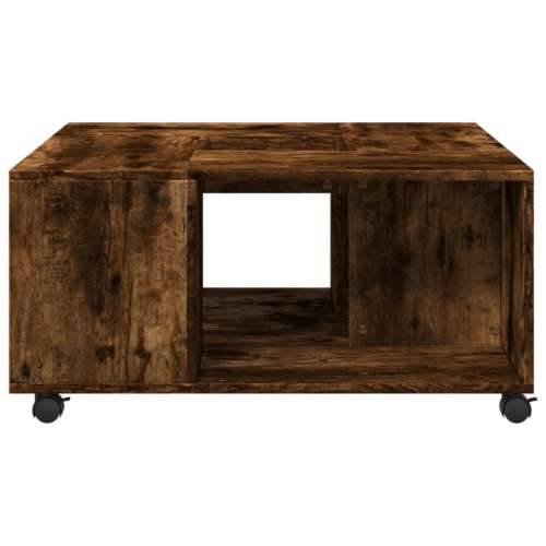 Stolić za kavu boja hrasta 80 x 80 x 40 cm konstruirano drvo - Dimljeni hrast 1 Cijena