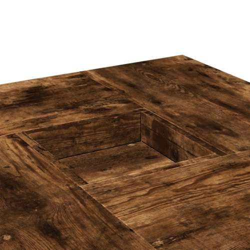Stolić za kavu boja hrasta 80 x 80 x 40 cm konstruirano drvo - Dimljeni hrast 1 Cijena