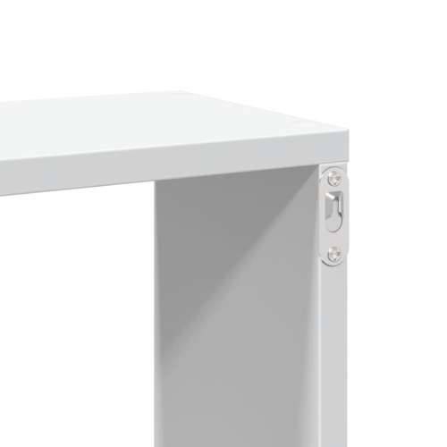 Zidna polica bijela 167,5x18x68 cm od konstruiranog drva - Bijela 1 Cijena