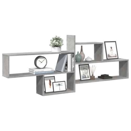 Zidna polica siva boja betona 167,5x18x68 cm konstruirano drvo - Beton siva 1 Cijena