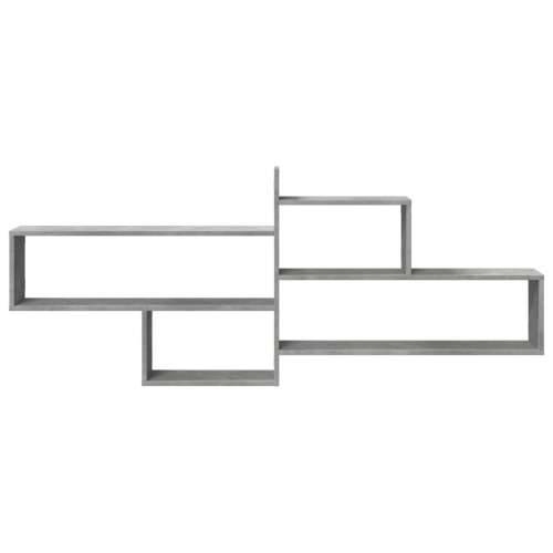 Zidna polica siva boja betona 167,5x18x68 cm konstruirano drvo - Beton siva 1 Cijena