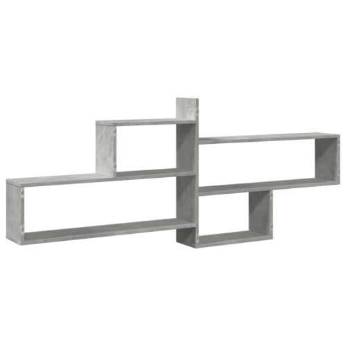 Zidna polica siva boja betona 167,5x18x68 cm konstruirano drvo - Beton siva 1 Cijena