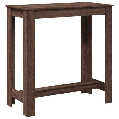 Barski stol smeđa boja hrasta 102x50x103,5 cm konstruirano drvo - Smeđi hrast 1 102 cm Cijena