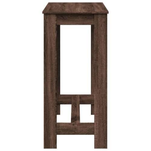 Barski stol smeđa boja hrasta 102x50x103,5 cm konstruirano drvo - Smeđi hrast 1 102 cm Cijena