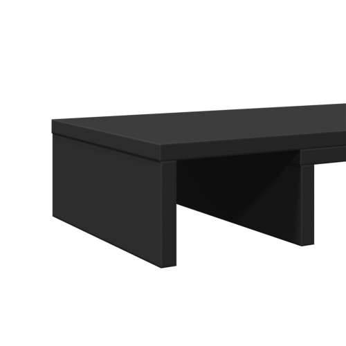 Stalak za monitor podesivi crni 80 x 24 x 10,5 cm drveni - Crna 80 x 24 x 10.5 cm Cijena