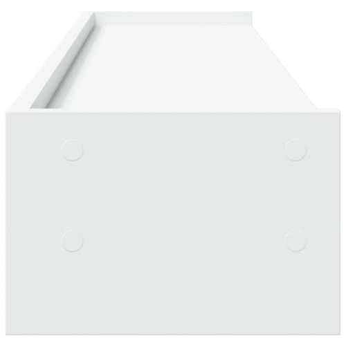 Stalak za monitor bijeli 100x24x16 cm od konstruiranog drva - Bijela 100 x 24 x 16 cm Cijena