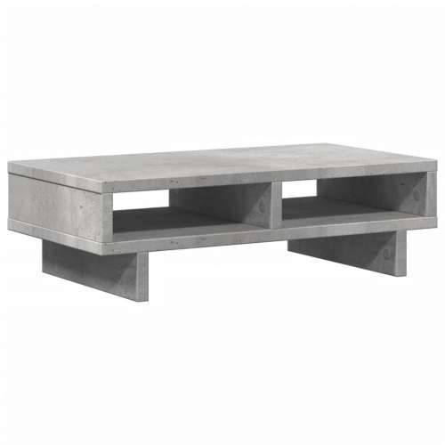 Stalak za monitor siva boja betona 50x27x15 cm drveni - Beton siva 50 x 27 x 15 cm Cijena
