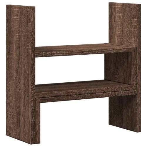 Organizator za stol podesivi boja hrasta 40 x 17 x 41 cm drveni - Smeđi hrast Cijena