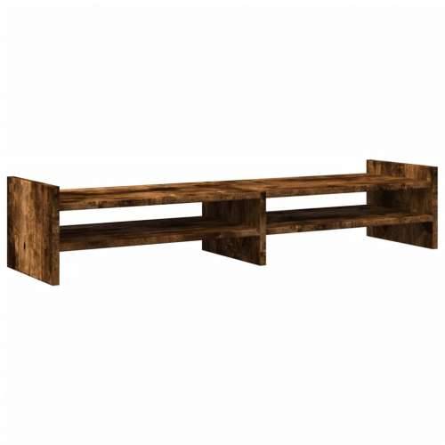 Stalak za monitor boja dimljenog hrasta 100x27x20 cm drveni - Dimljeni hrast 100 x 27 x 20 cm Cijena
