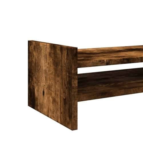 Stalak za monitor boja dimljenog hrasta 100x27x20 cm drveni - Dimljeni hrast 100 x 27 x 20 cm Cijena