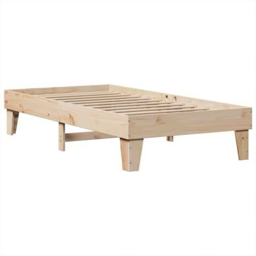 Okvir kreveta bez madraca 90 x 190 cm od masivne borovine - Prirodna 90 x 190 cm Cijena