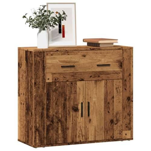 Komoda boja starog drva 80 x 33 x 70 cm od konstruiranog drva - Staro drvo 1 Cijena