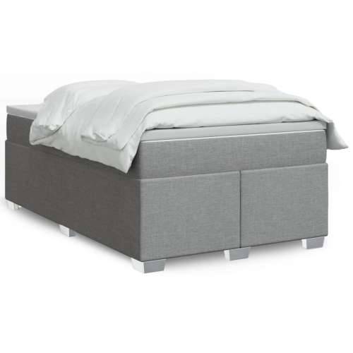 Krevet s oprugama i madracem svjetlosivi 120x190 cm od tkanine - Svjetlosiva 120 x 190 cm Cijena