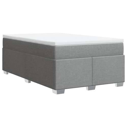 Krevet s oprugama i madracem svjetlosivi 120x190 cm od tkanine - Svjetlosiva 120 x 190 cm Cijena