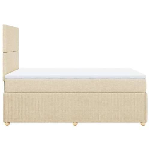 Krevet box spring s madracem krem 120 x 190 cm od tkanine - Krema 120 x 190 cm Gladak dizajn Cijena