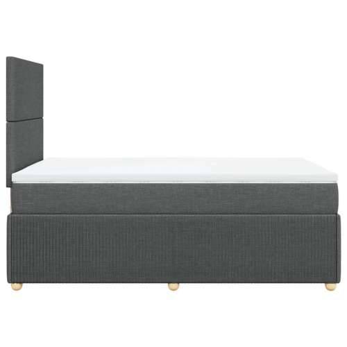 Krevet box spring s madracem tamnosivi 120 x 190 cm tkanina - Tamno siva 120 x 190 cm Gladak dizajn Cijena