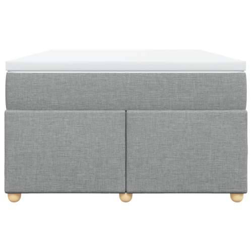 Krevet s oprugama i madracem svjetlosivi 120x190 cm od tkanine - Svjetlosiva 120 x 190 cm Cijena